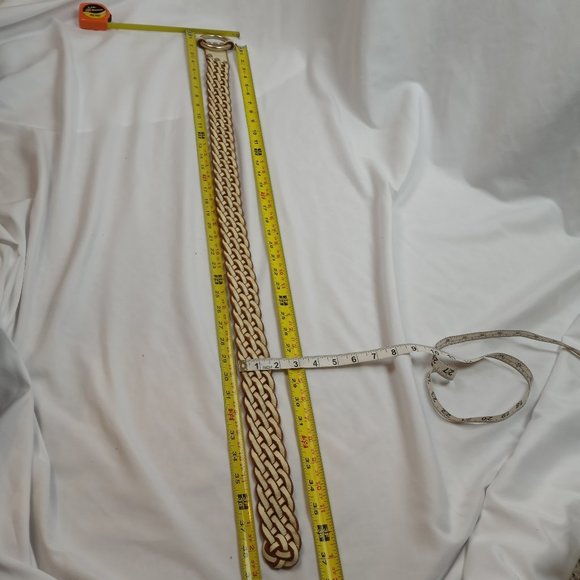 Vintage Lucky Brand Braided Weave Distressed Belt Size 26 - Picture 15 of 15